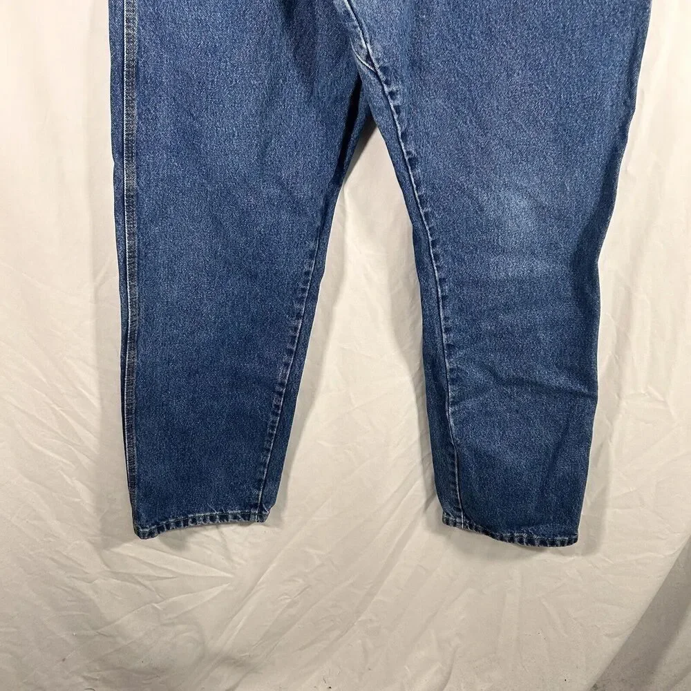 Wrangler Riggs Jeans Men's 36x34 Medium Wash Blue Denim Workwear 100% Cotton